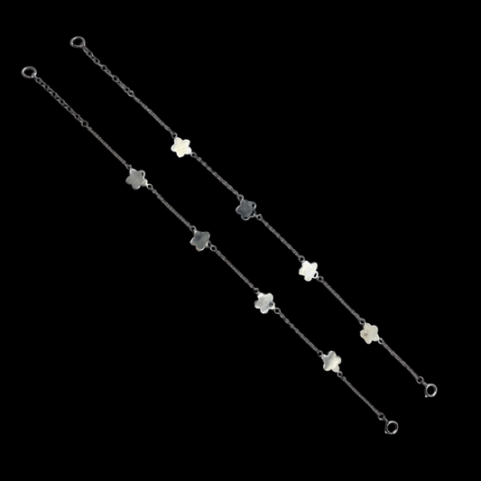 Sterling Dainty Flower Bracelet
