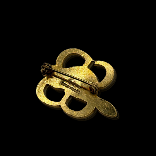 Gold Filled Birks Brownie Pin