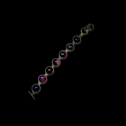 Juicy Amethyst Toggle Clasp Bracelet