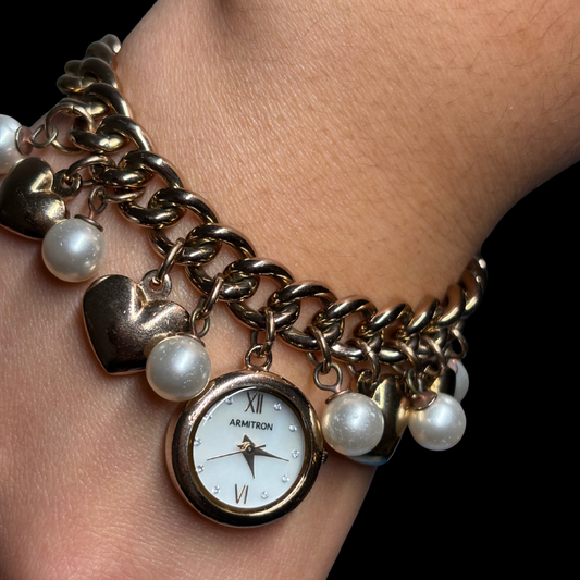 Armitron Rose Gold Charm Watch