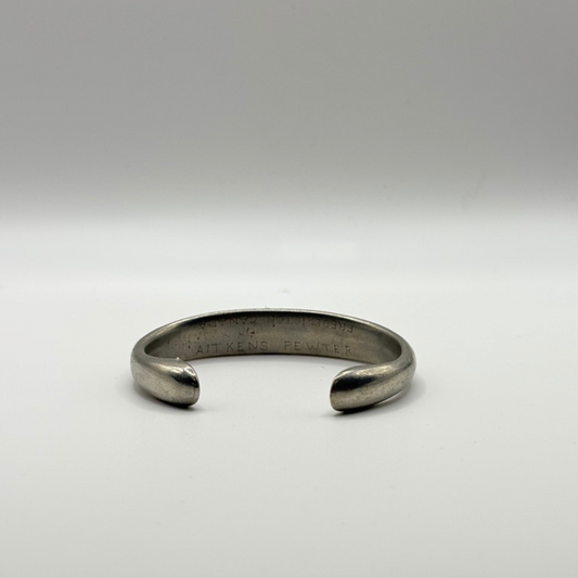 Rare Aitkens Pewter Silver Cuff