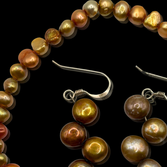 Sterling Golden Hour Dangling Earrings