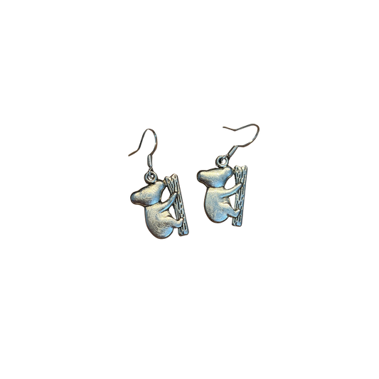 925 Koala Drop Earrings