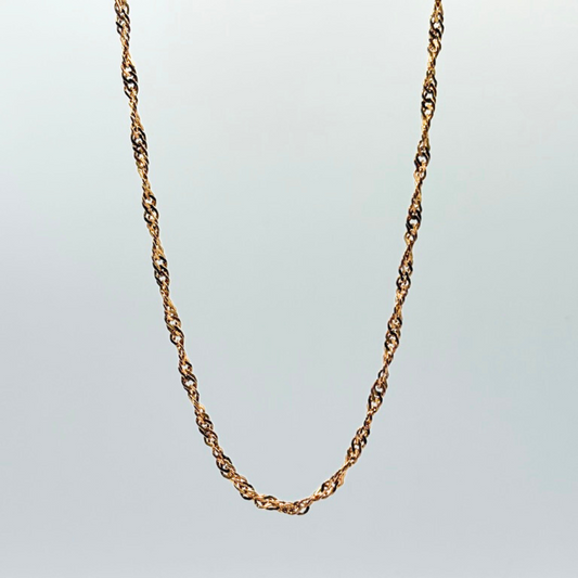 Rose Gold Plated Kohinoor Twist Chain