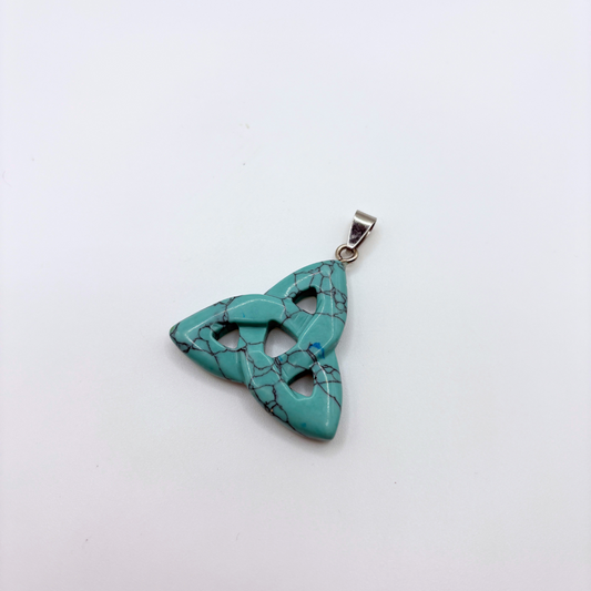 Turquoise Infinity Knot Pendant