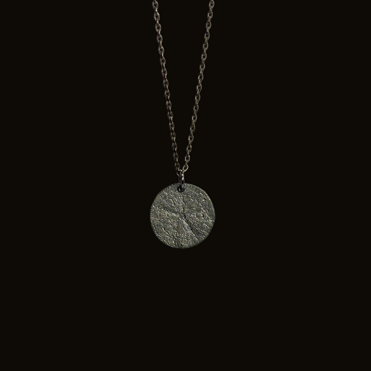 Silver Pewter Sand Dollar Necklace