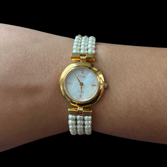 Vintage Misaki Mother of Pearl Watch