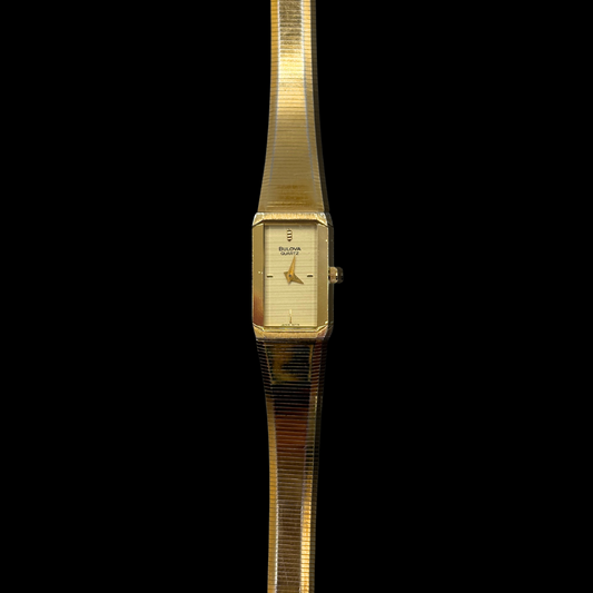 Vintage Gold Bulova Quartz Watch