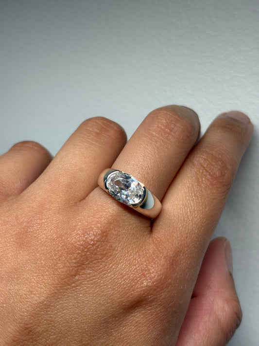 925 East West CZ Ring