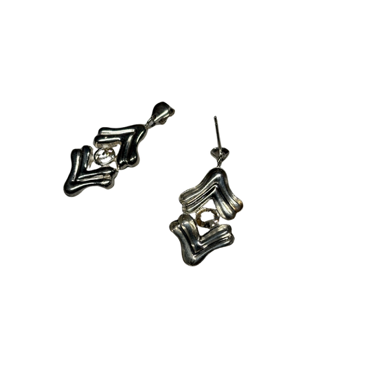 925 Cubic Zirconia Drop Earrings