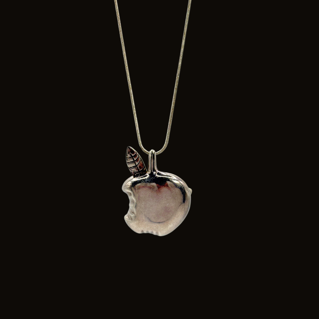 Sterling Taxco Apple Brooch/Pendant Necklace