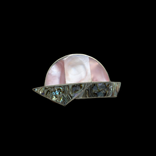 925 Abalone Brooch/Pendant