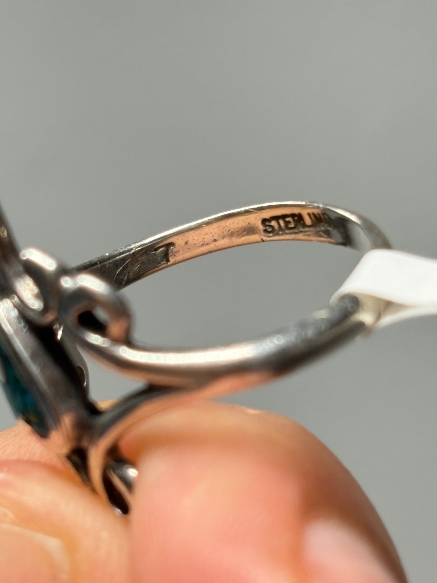 Navajo 925 Double Heart Ring