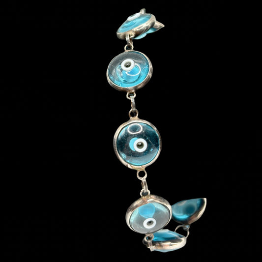 Sterling Silver Evil Eye Bracelet