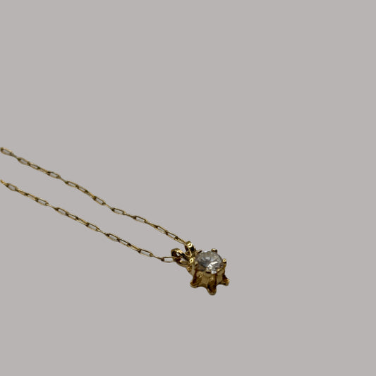 Solitaire Cubic Zirconia Necklace