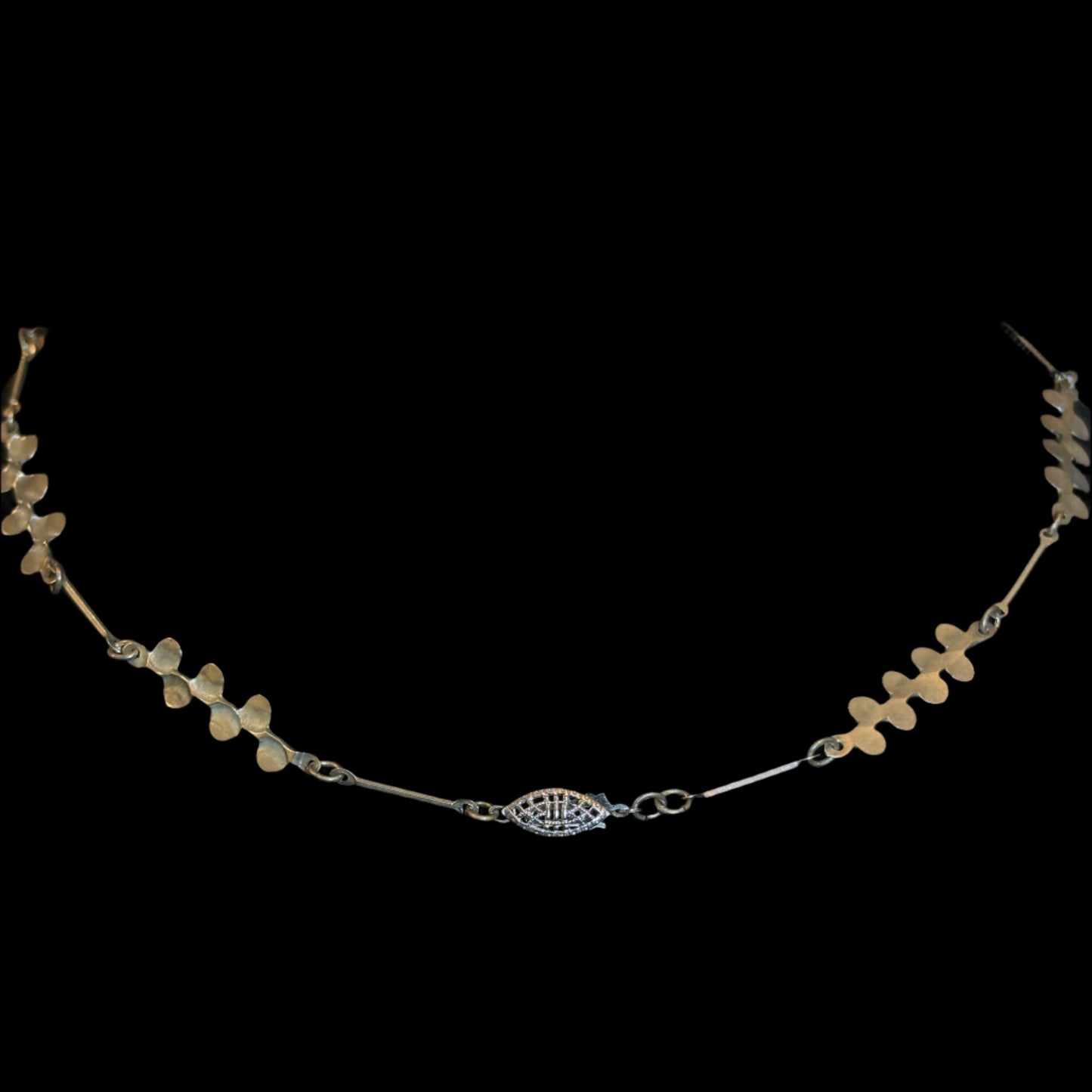 Sterling Station Chain Necklace