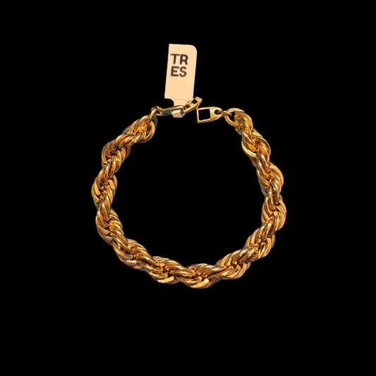 Chunky Napier Gold Plated Bracelet