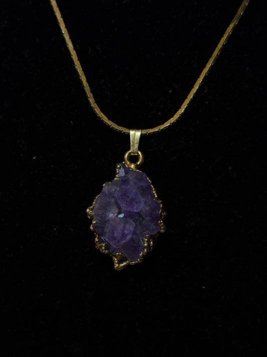 Artistry Gold Plated Amethyst Necklace