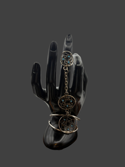 925 Turquoise Hand Chain & Ring