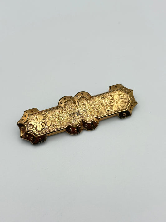 Antique Gold Filled Brooch