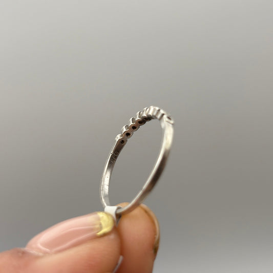 Half Eternity CZ Ring