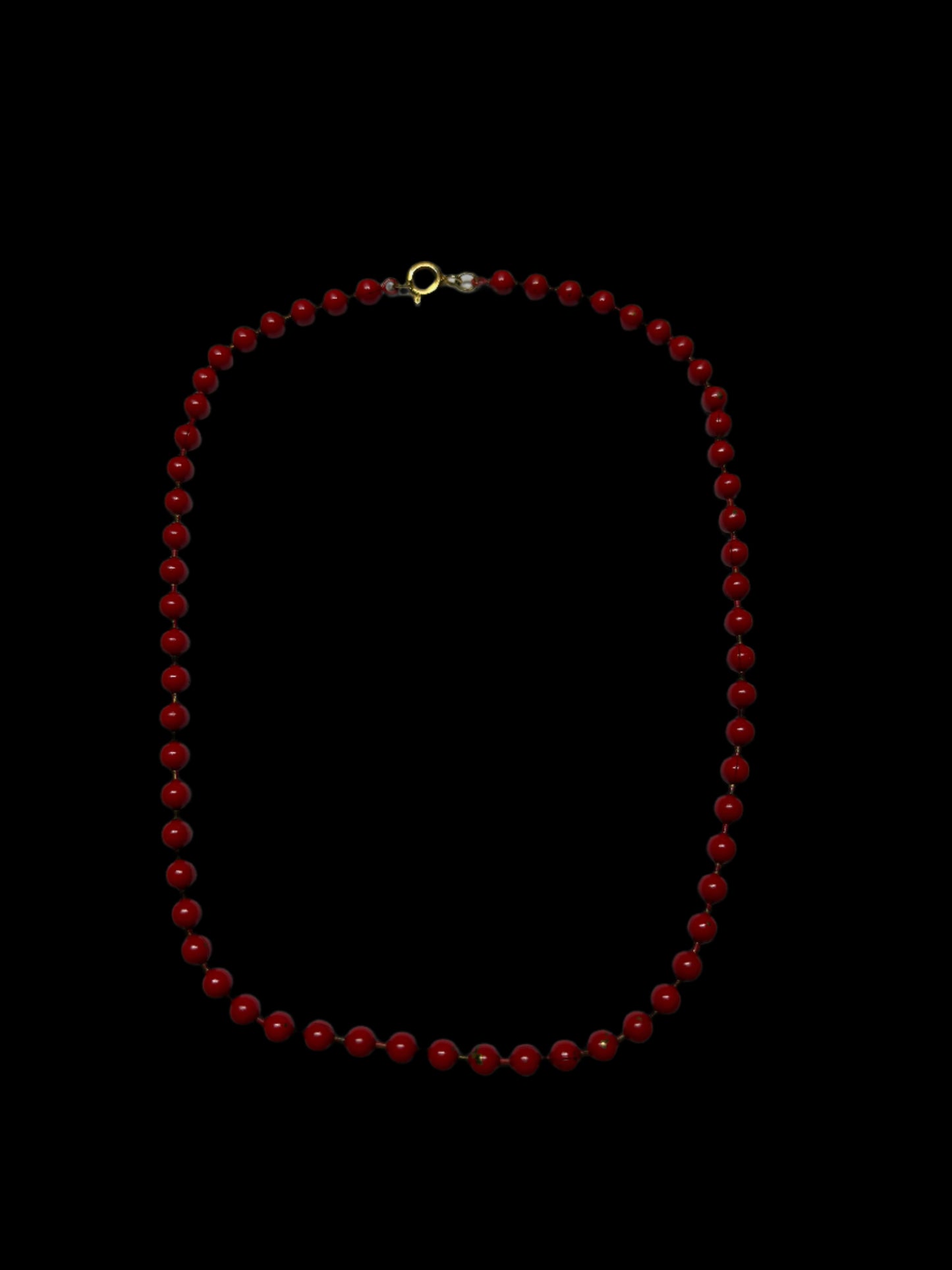 Coral Red Statement Choker