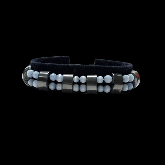 Moonstone & Black Agate Bracelet