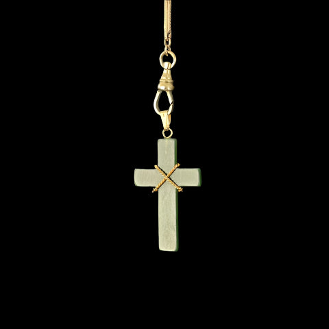 Canadian Jadeite Cross Pendant