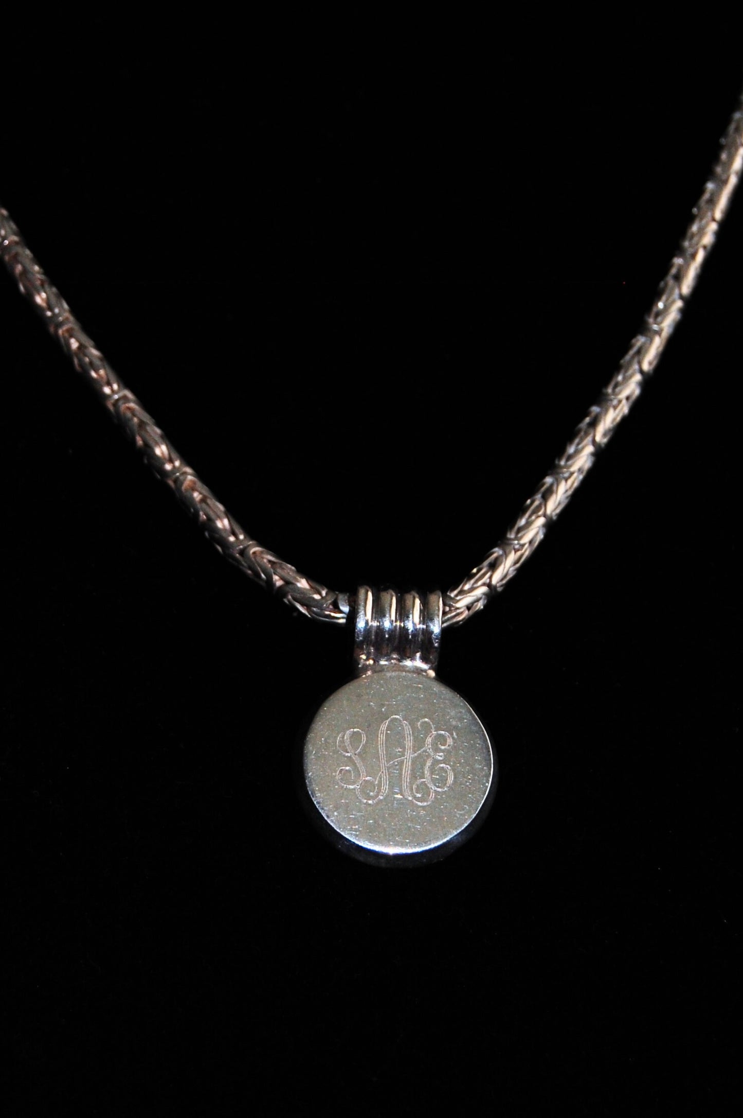925 “SAE” Monogram Slider Pendant