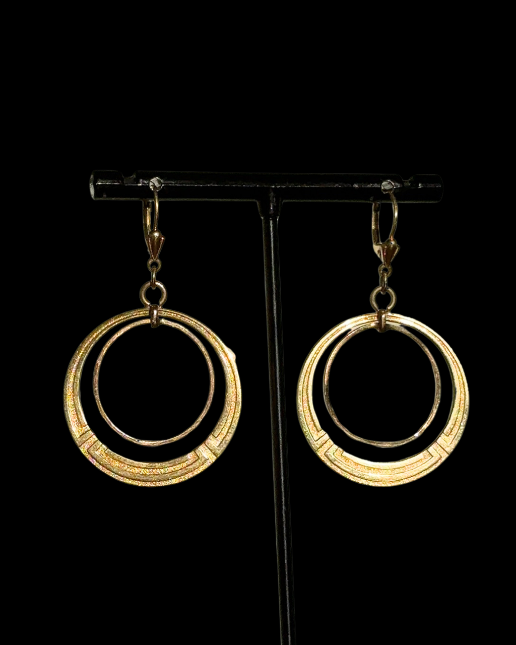 Rolled Gold Disc Hoops
