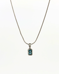 Sterling Silver Blue Topaz Necklace