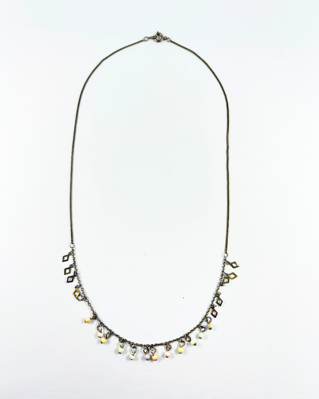 Silvertone Multi-coloured Necklace