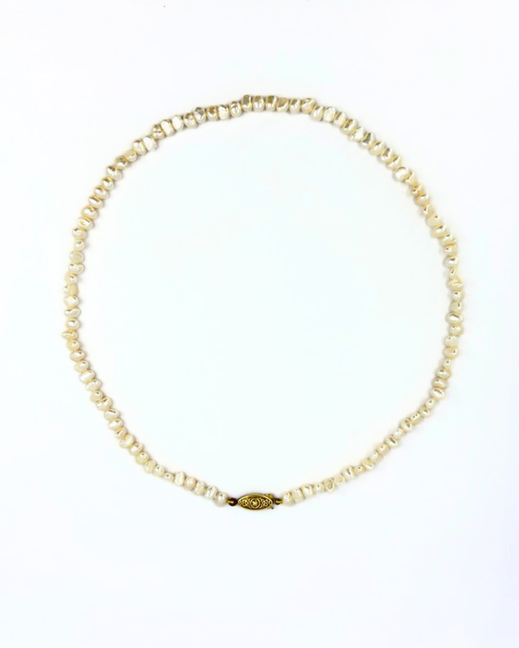 Gold Filled Pearl Strand Necklace