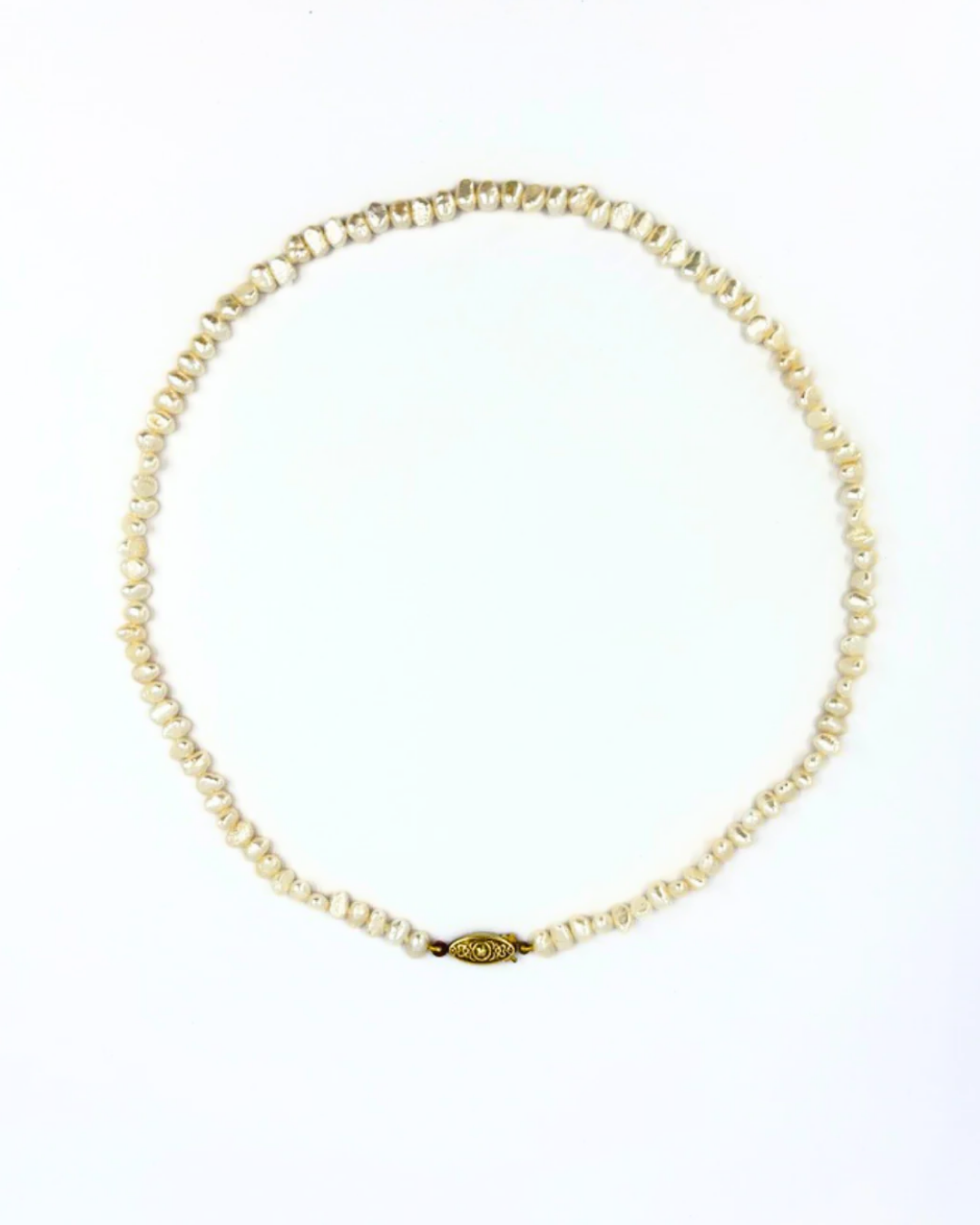 Gold Filled Pearl Strand Necklace