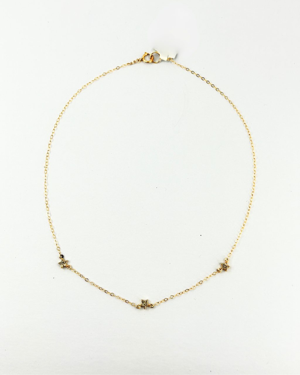 14KT Gold Filled Seed Pearl Star Choker