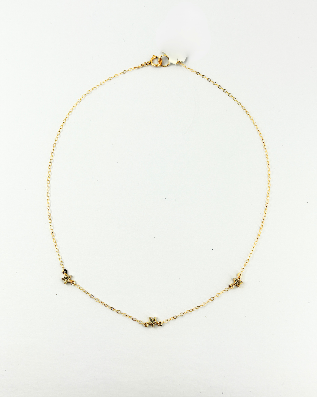 14KT Gold Filled Seed Pearl Star Choker