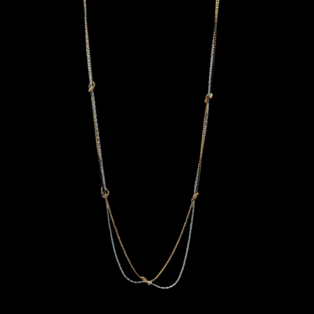 Two-tone Enamel Station Chain