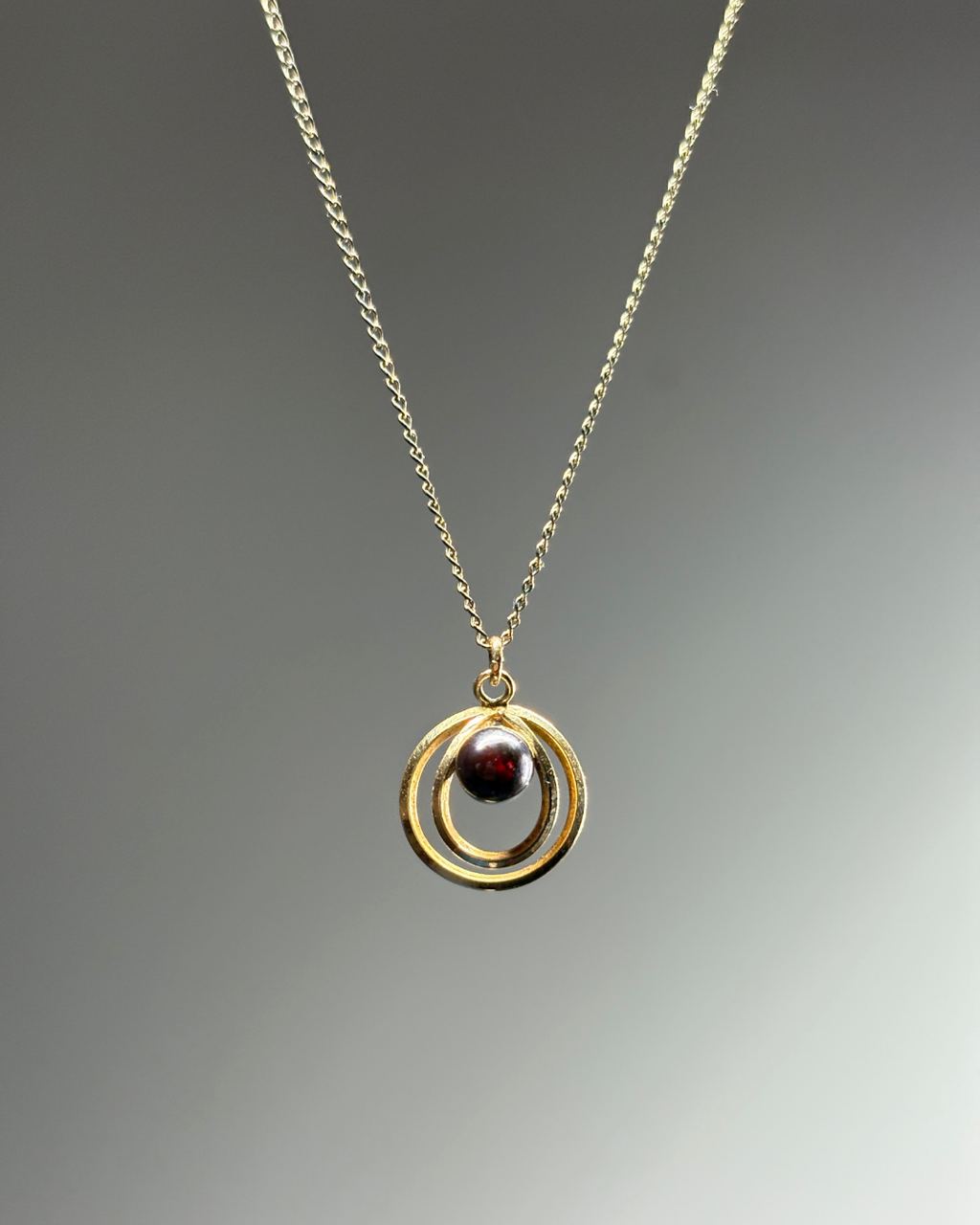 Gold Filled Pearl Orbit Necklace