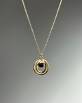 Gold Filled Pearl Orbit Necklace
