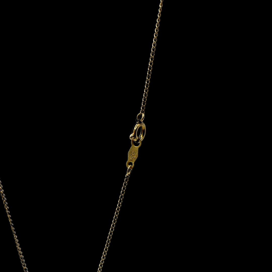 Gold Filled Floral Filigree Cubic Zirconia