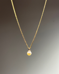 Collier en or laminé et perles de culture