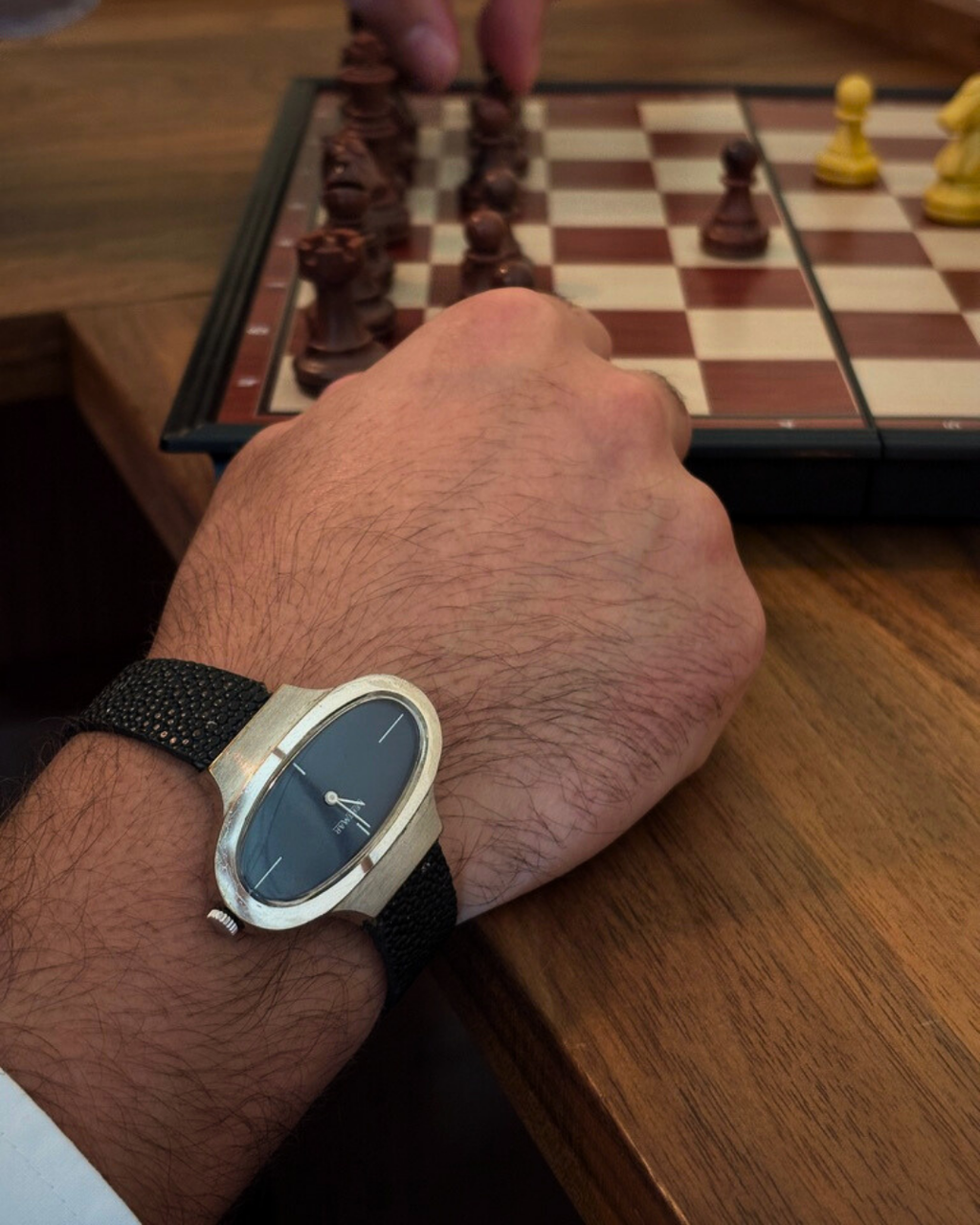 Bertmar Royal Blue Oval Dial