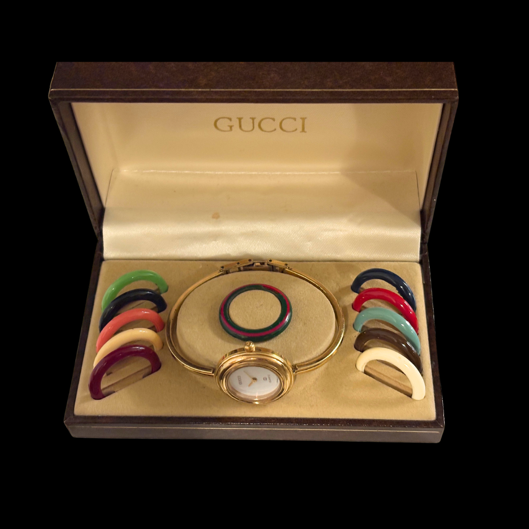 1980s Gucci Interchangeable Bezel 11/12.2L Watch