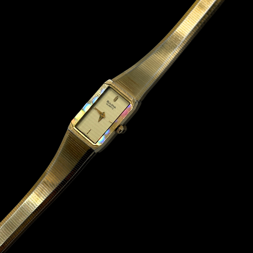 Vintage Gold Bulova Quartz Watch