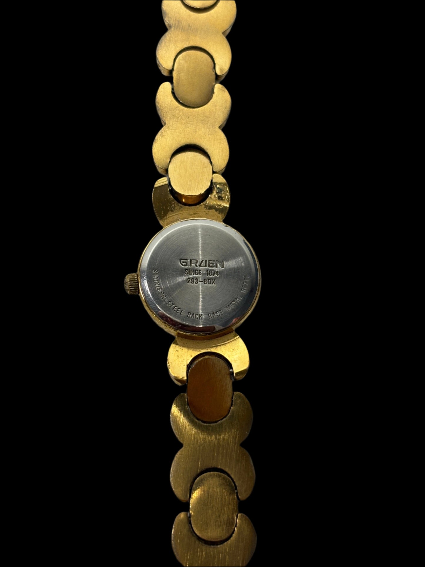 Gruen Abalone Dial Gold Watch