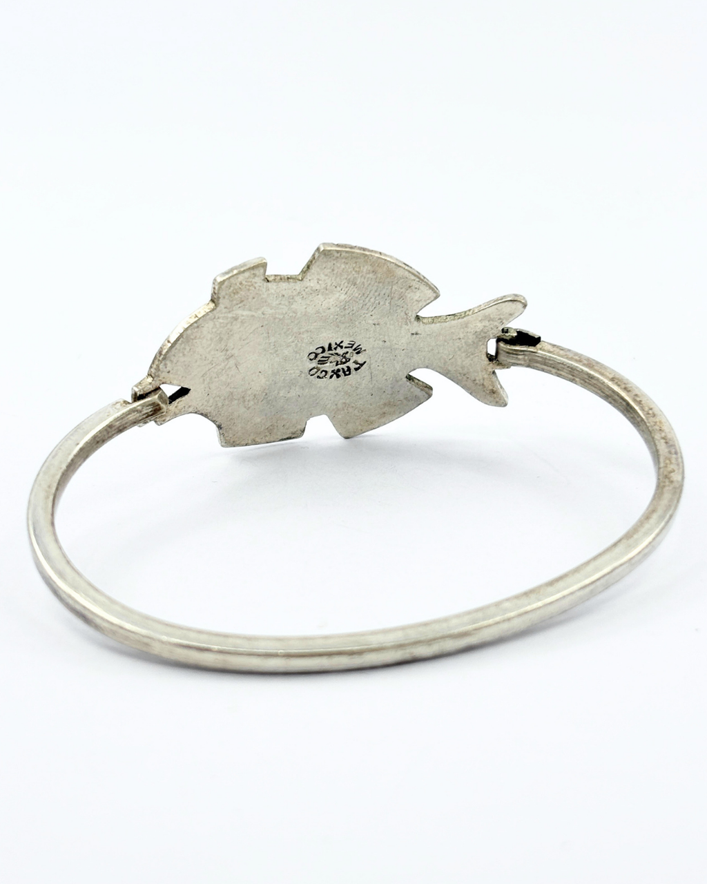 Taxco Silver Inlaid Turquoise Bracelet Cuff