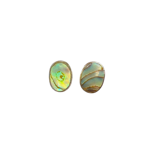 Dainty Abalone Stud Earrings