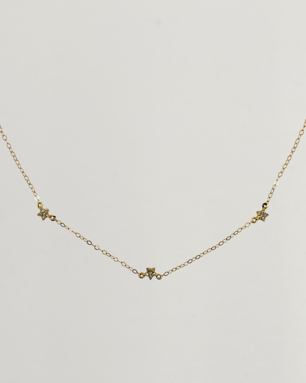 14KT Gold Filled Seed Pearl Star Choker