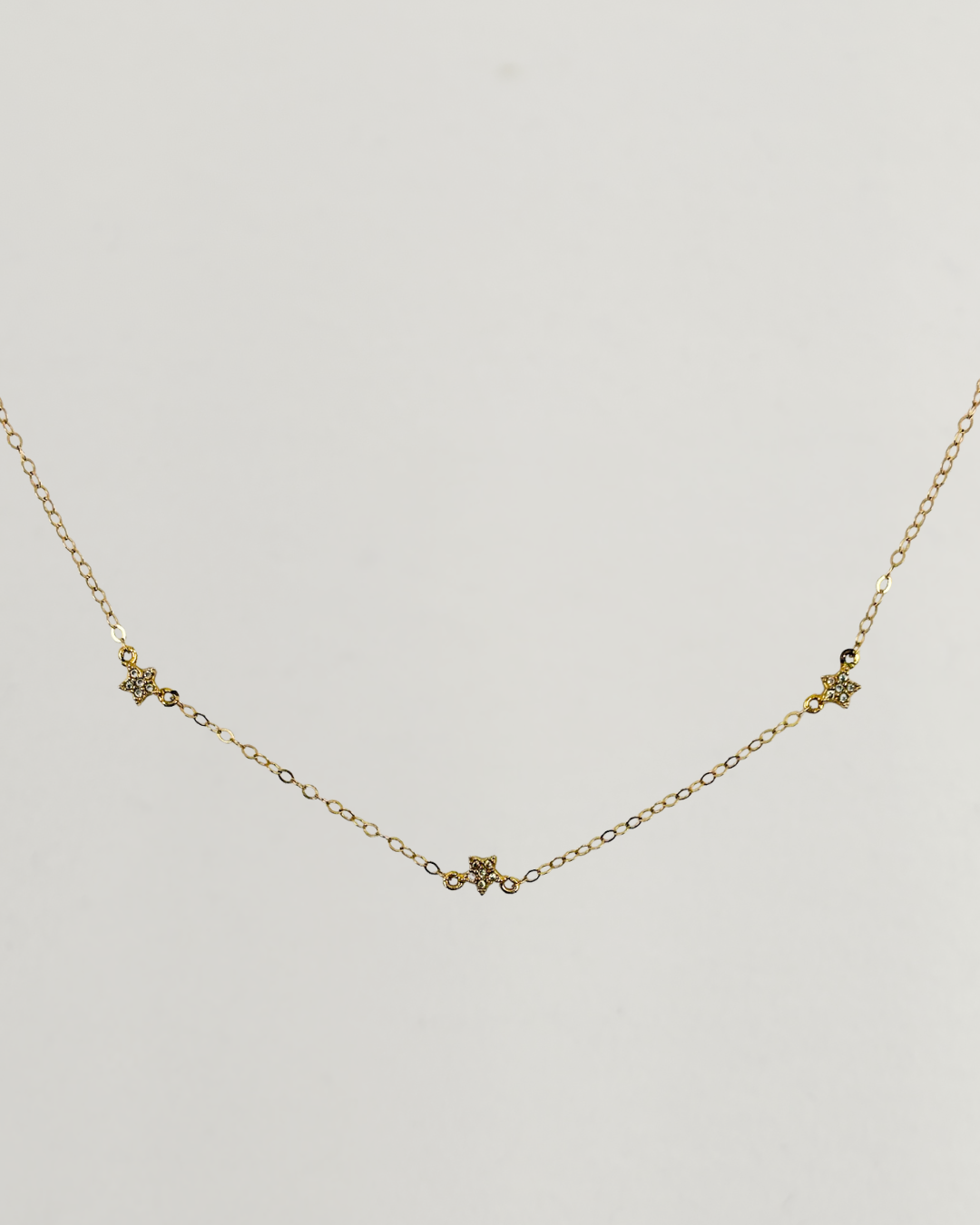 14KT Gold Filled Seed Pearl Star Choker