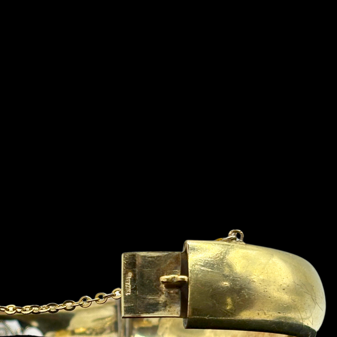 Georgian Sterling/Gold Filled Bangle Bracelet